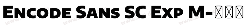 Encode Sans SC Exp M字体转换